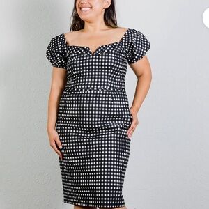 Nanette Lepore Cheeky Check sheath dress